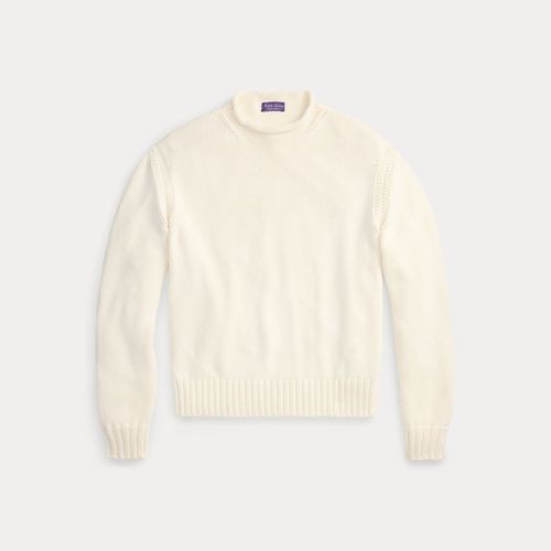 Pull col roulotté Relaxed Fit en coton - Purple Label - Modalova