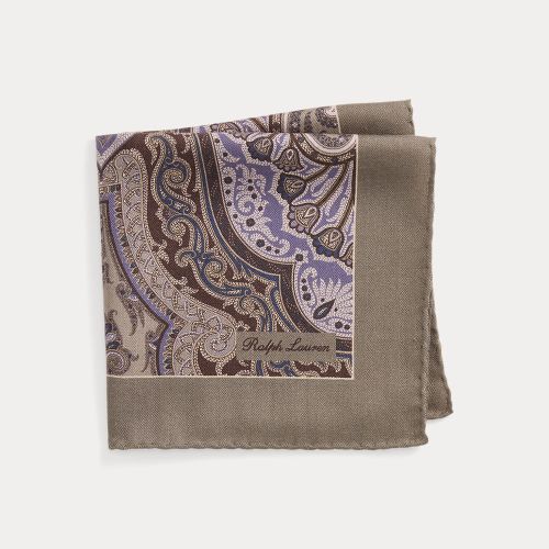 Pochette à motif en soie et cachemire - Purple Label - Modalova