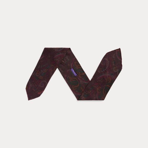 Foulard cachemire soie motif cachemire - Purple Label - Modalova