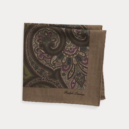 Pochette à motif en soie et cachemire - Purple Label - Modalova