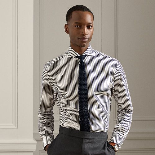 Chemise rayée en popeline - Purple Label - Modalova