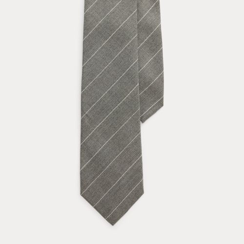Cravate en flanelle de laine milleraies - Purple Label - Modalova