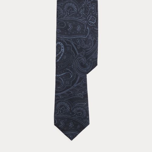 Cravate motif cachemire soie cachemire - Purple Label - Modalova