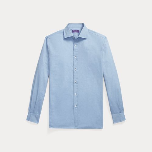 Chemise en flanelle à chevrons - Purple Label - Modalova