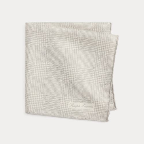 Pochette écossaise soie et cachemire - Purple Label - Modalova