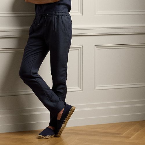 Pantalon fait main en soie et lin - Purple Label - Modalova