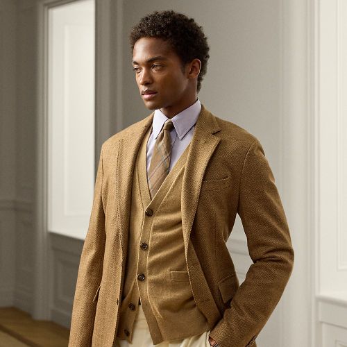 Veste Hadley faite main à chevrons - Purple Label - Modalova