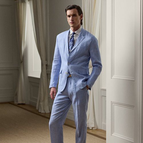 Pantalon Glenn fait main pied-de-poule - Purple Label - Modalova
