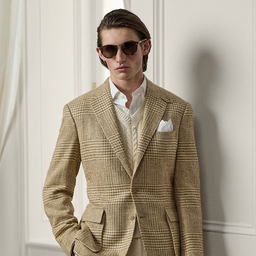 Veste Kent prince-de-galles faite main - Purple Label - Modalova