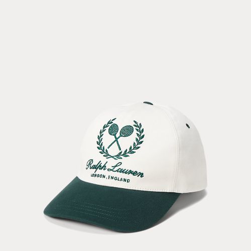 Casquette en sergé brodée d'un écusson - Purple Label - Modalova
