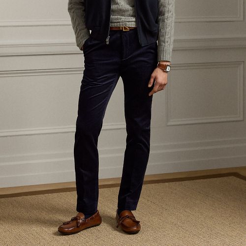 Pantalon Slim Fit fait main velours côtelé - Purple Label - Modalova