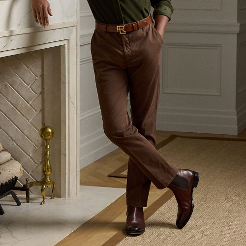 Pantalon chino stretch slim fait main - Purple Label - Modalova