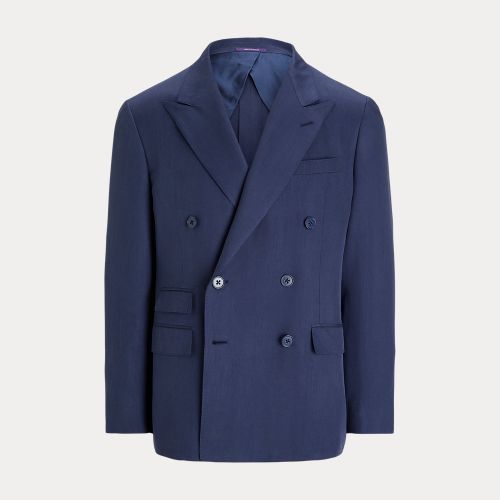 Veste Kent faite main gabardine de soie - Purple Label - Modalova