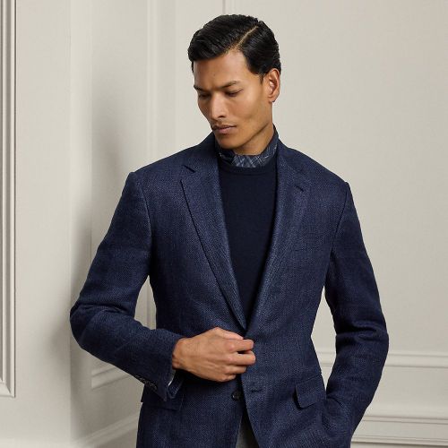 Veste Kent faite main à chevrons - Purple Label - Modalova