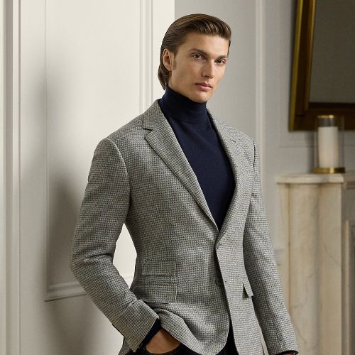 Veste Kent faite main pied-de-poule - Purple Label - Modalova