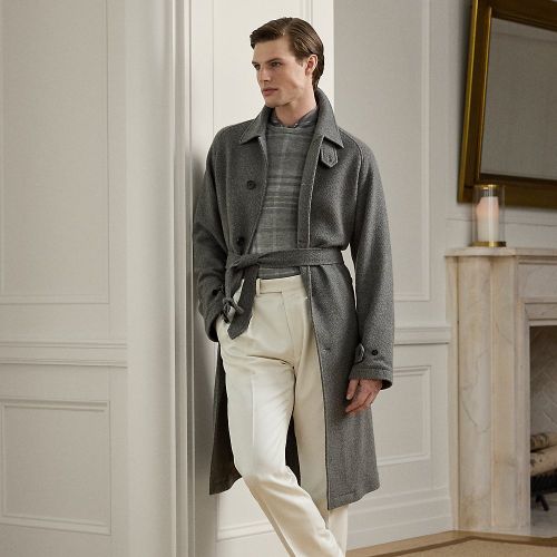 Trench balmacaan œil-de-perdrix - Purple Label - Modalova