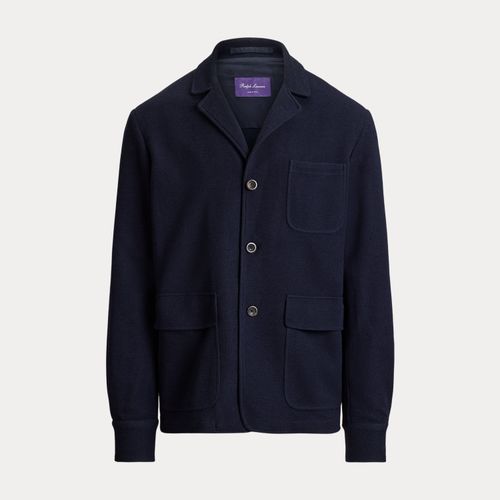 Veste laine mélangée piquée cousue main - Purple Label - Modalova