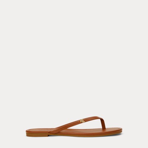 Sandales tongs Raquel en cuir - Lauren - Modalova