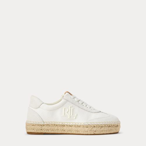 Baskets espadrilles Luize toile et daim - Lauren - Modalova