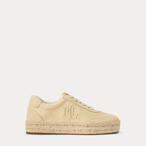 Baskets espadrilles Luize toile et daim - Lauren - Modalova