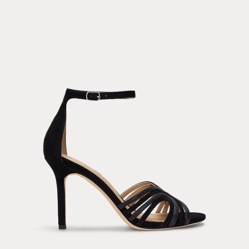 Sandales Allie à lanières daim et cuir - Lauren - Modalova