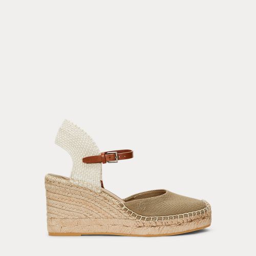 Espadrilles Robby en toile et jute - Lauren - Modalova