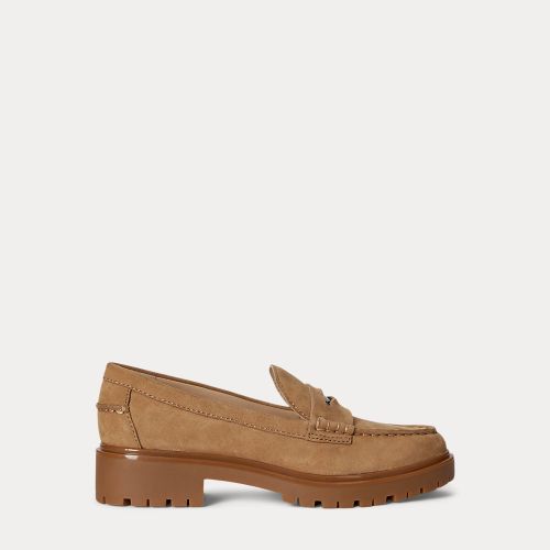 Mocassins penny loafer Marli en daim - Lauren - Modalova