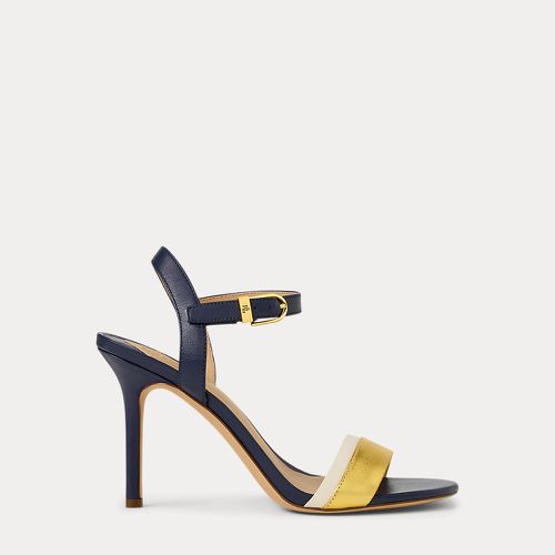 Sandales Gwen color-block en cuir nappa - Lauren - Modalova