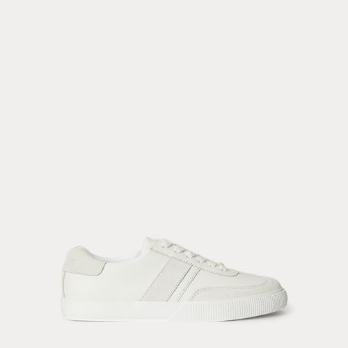 Baskets Braylee en cuir et daim - Lauren - Modalova