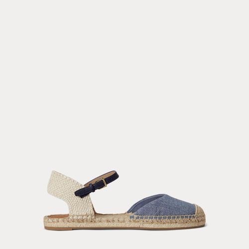 Espadrilles plates Robby en chambray - Lauren - Modalova