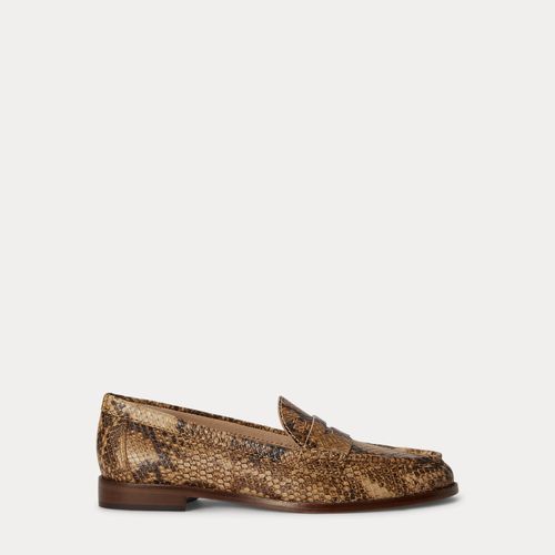 Mocassins Wynnie en cuir façon python - Lauren - Modalova