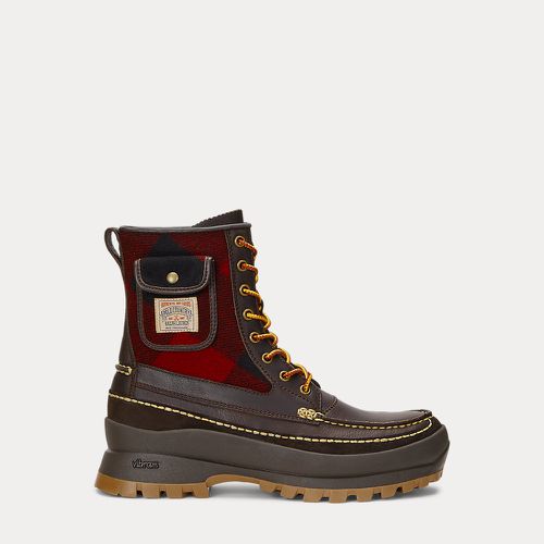 Bottes Logan en cuir et laine écossaise - Polo Ralph Lauren - Modalova