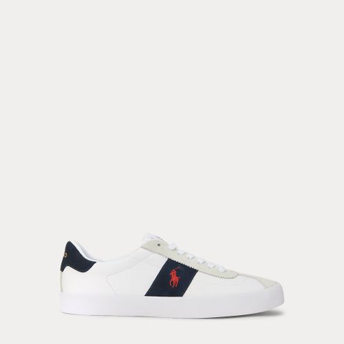 Baskets Court vulcanisées cuir et daim - Polo Ralph Lauren - Modalova