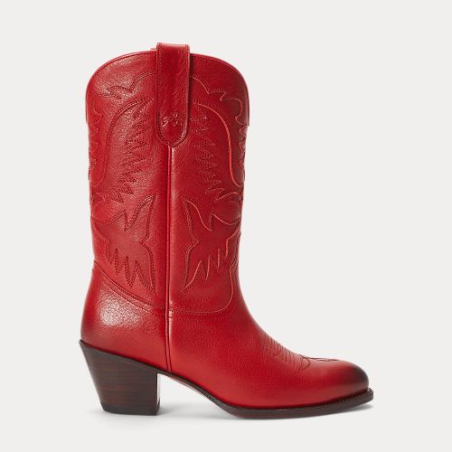 Bottes de cowboy en cuir - Polo Ralph Lauren - Modalova