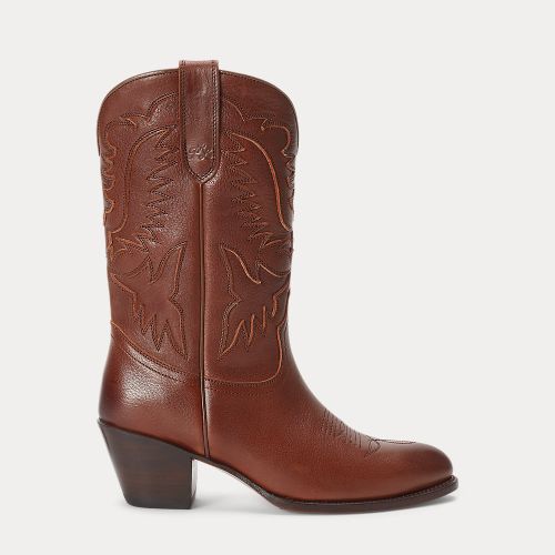 Bottes de cowboy en cuir - Polo Ralph Lauren - Modalova