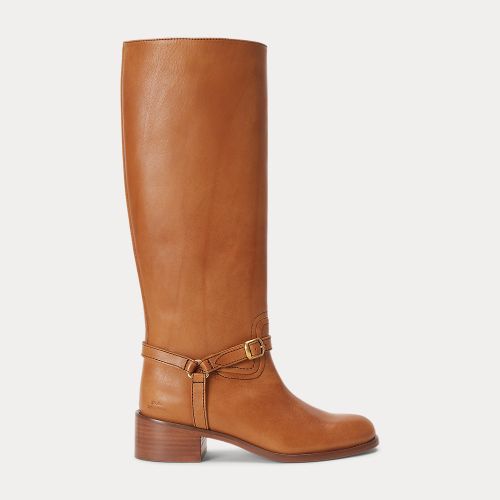 Bottes d'équitation à harnais en cuir tanné - Polo Ralph Lauren - Modalova