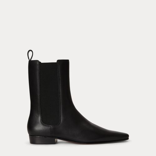 Bottines Chelsea en cuir ciré - Polo Ralph Lauren - Modalova