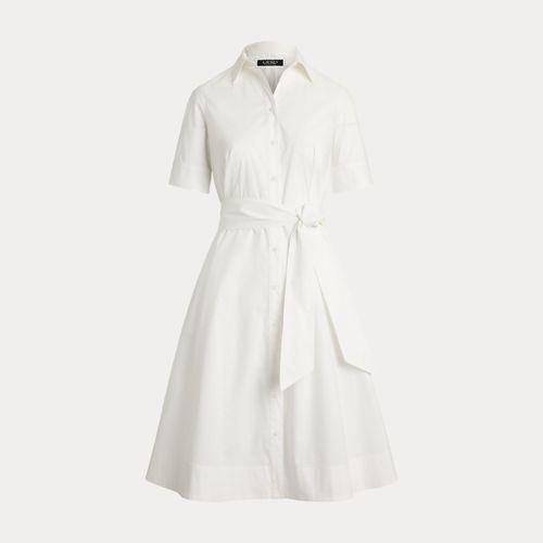 Robe-chemise ceinturée en coton mélangé - Lauren - Modalova