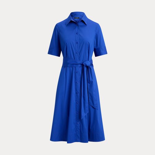 Robe-chemise ceinturée en coton mélangé - Lauren - Modalova