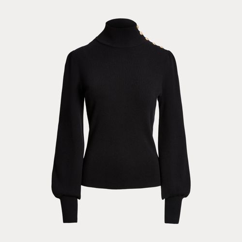 Pull col cheminée à boutons - Lauren - Modalova