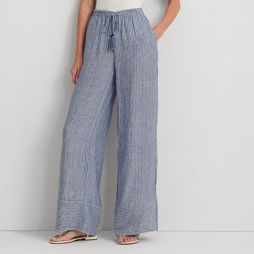 Pantalon jambe large lin milleraies - Lauren - Modalova