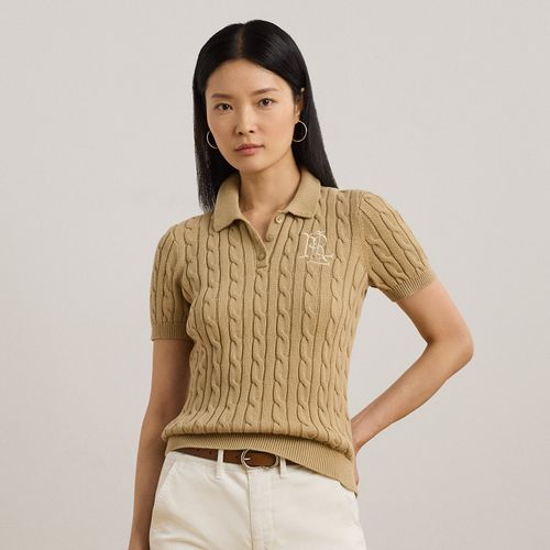 Pull polo torsadé en coton - Lauren - Modalova