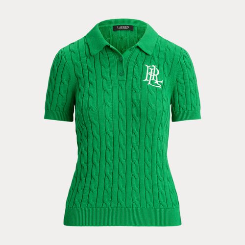 Pull polo torsadé en coton - Lauren - Modalova