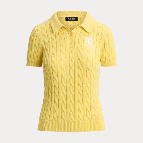 Pull polo torsadé en coton - Lauren - Modalova