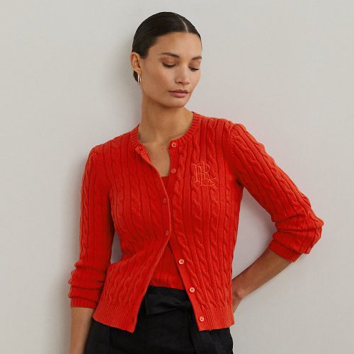 Cardigan torsadé en coton - Lauren - Modalova