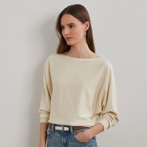 Pull manches chauve-souris coton mélangé - Lauren - Modalova