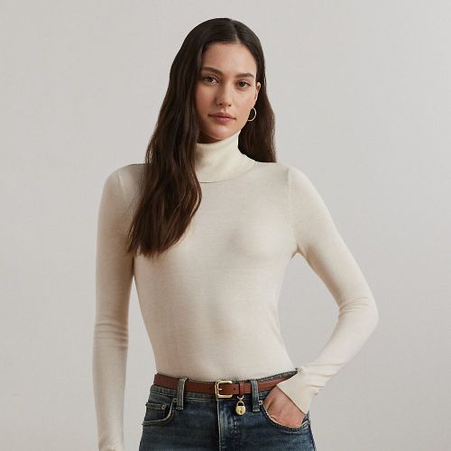 Pull à col roulé en soie mélangée - Lauren - Modalova