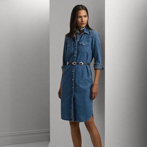 Robe-chemise ceinturée en denim - Lauren - Modalova