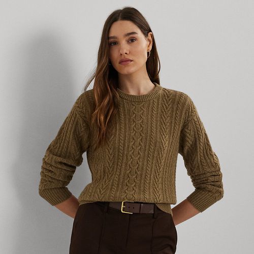 Pull torsadé en laine et cachemire - Lauren - Modalova