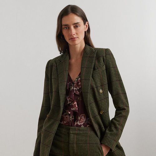 Blazer croisé à carreaux - Lauren - Modalova